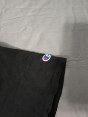 Men’s Champion T-shirt Color Black Size Medium Stretch Breathable Plain Athletic