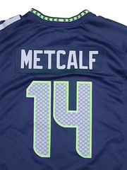 Nike Seattle Seahawks DK Metcalf #14 Jersey Mens XXL 2XL Navy Blue Football