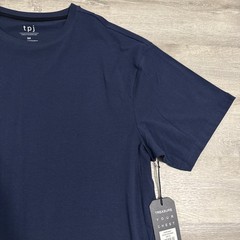 TPJ Shirt Men’s Blue 3XL Stretch Crew Neck Tee NWT Organic Cotton MSRP $40