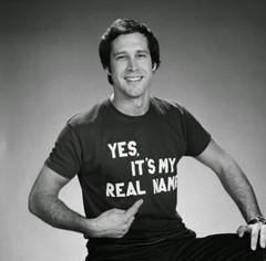 Yes, It’s My Real Name T-Shirt, Chevy Chase, SNL, Christmas Vacation, 70s