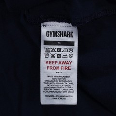 Gymshark Men’s Navy Blue Essential T-Shirt – Size M – 100% Cotton