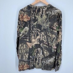 Mossy Oak by Staghorn Mens Tshirt Size Large Camo Long Sleeve Crewneck Hunting