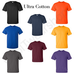 NEW Gildan Men’s Ultra Cotton Plain Crew Neck Short Sleeves T-Shirt 2000 (G200)