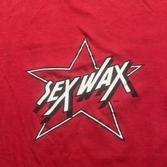 Vintage Sex Wax Tshirt Early 80s Red Large Two Sided Surfing Surf Culture Punk