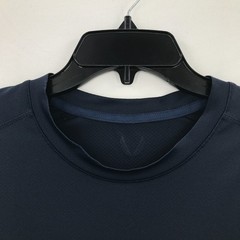 ASRV Shirt Mens Large L Navy Blue Aerosilver DSG-0660 Crew Short Sleeve Tee Men