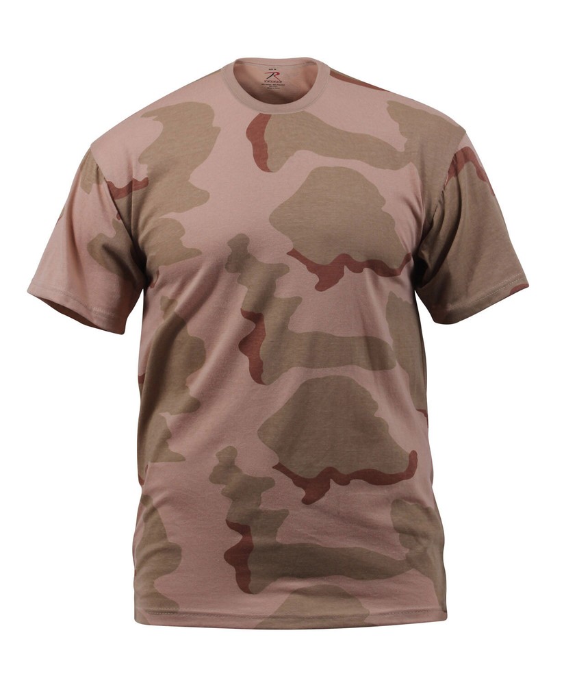 Rothco Men’s Camo T-Shirt – Tri-Color Desert