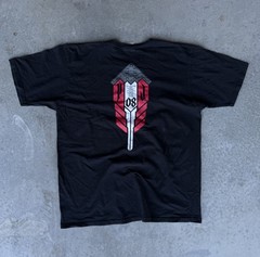 Y2K Pearl Jam Anvil Rock Tour Band Tee Shirt Mens XL American Flag Graphic 2008
