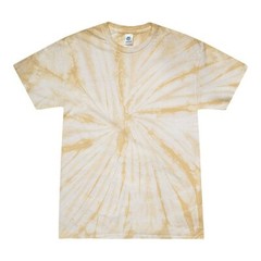 Multi-Color Tie Dye Spider T-Shirts, Adults Short Sleeve Cotton Colortone