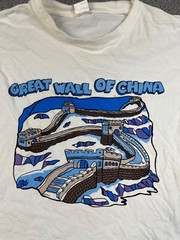 Vintage Great Wall of China Tee Tourist Souvenir Size XL 90s
