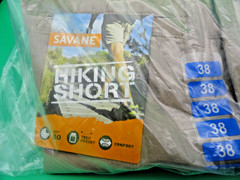 3XL FROOT OF THE LOOM POCKET TEE SHIRTS (3pcs) (NEW) & HIKING SHORTS