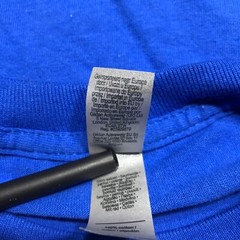 Gildan Ultra Cotton T-Shirt Mesn 4XL Royal Blue Long Sleeve Basic Crew Neck NWOT