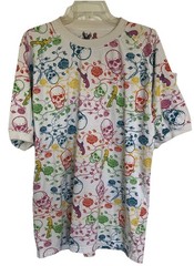 Skulls & Pistols Men’s Shirt Bohemian T-shirt 2XL Kandi Premium Brand Roses