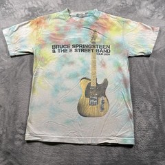 Bruce Springsteen & The E Street Band 2009 Tour T-Shirt Mens Small Multi Tie Dye