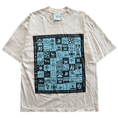 Online Ceramics 2023 Mountain Mist Quilt Tee Size Large Off White