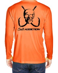 Salt Addiction t shirt microfiber performance poly fishing long sleeve 30+ UV