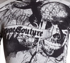 XTREME COUTURE by AFFLICTION Black CROSSED OUT Short Sleeve Slim Fit T-shirt NWT