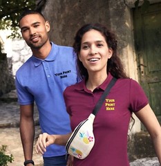 Custom Printed Polo Shirt Unisex Personalised Stag Workwear Event Club