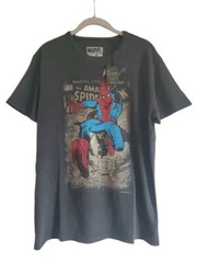 NWT Amazing Spiderman Comic Book Cover Green Goblin Mens Large Lucky Brand Tee