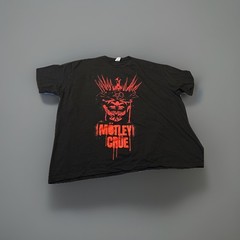 Motley Crue Band Tshirt – The Future Is Ours – Size 3XL Black W Red