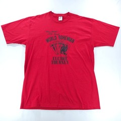 Vintage 1996 World Bohemian Euchre Tourney T-Shirt Red Jerzees USA Mens XL