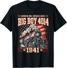 Big Boy 4014 Steam Engine Locomotive Train Vintage Railroad T-Shirt