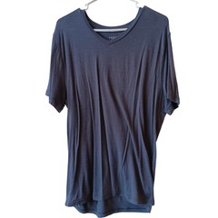 Unbound Merino Men’s Charcoal Gray V Neck Short Sleeve T-Shirt Size L