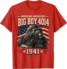 Big Boy 4014 Vintage Steam Locomotive Railroad Train Engine T-Shirt