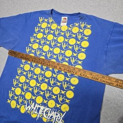 Vintage Whitechapel Rip Tee LV Print Sawblades Deathmetal Blue Tshirt Rare L