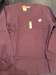 Carhartt Men K126 Loose Fit Heavyweight Long Sleeve TShirt – CHOOSE SIZE/COLOR
