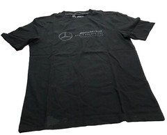 Mercedes Men’s Black AMG Petronas F1 Team 2024 Stealth Logo T-Shirt Medium