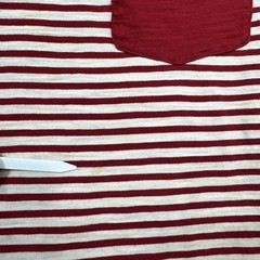 Alex Mill Shirt Small Red Stripe Preppy Style Everyday Casual Cotton Retro Tee