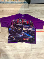 Godspeed Men’s Purple M Crew Neck Short Sleeve Double-Sided Racing Tee Logo