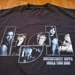 VTG Backstreet Boys World Tour 2001 Shirt Mens Medium Rare