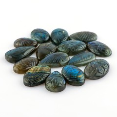 Natural Labradorite Gemstones Carving Wholesale Cabochons Lot, Jewelry Making…