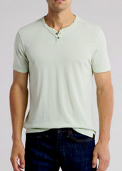 Lucky Brand Button Notch Neck T-Shirt BAYOU NWT $49.50