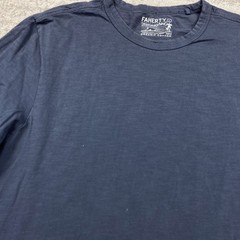 Faherty Shirt Large Blue Sunwashed Outdoor Prep Organic Casual Heather Hiking