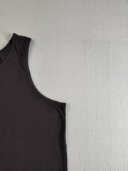 Basic Editions Tank Top Shirt Mens XL Black Sleeveless 100% Cotton Casual