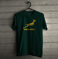 Springboks Unisex Rugby T-Shirt – Soft Modern Fit South African Rugby Tee S-2XL