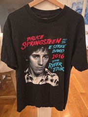 Bruce Springsteen E Street Band 2016 The River Tour Concert T-Shirt Mens Large L