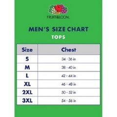 Fruit of the Loom® Big Men’s 4 CREWS TEE 3XL “100% Cotton~Slightly Imperfect”
