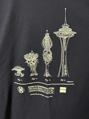 Vintage Society Developmental Biology 2001 Space Needle Men’s M Blue Shirt