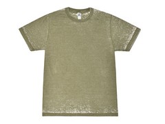 Olive Acid Wash Burnout T-shirts Adult S-3XL 60/40 Cotton/Polyester Blend