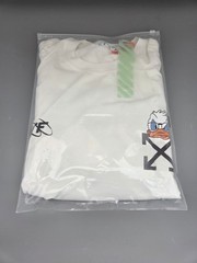 Off-White X Donald Graphic Print White T-Shirt Cotton Regular Fit S/M/L/XL
