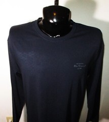 BEN SHERMAN Blue Long Sleeve Compression T-Shirt Men’s Size L NWT $49.50