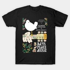 Vintage Woodstock 1969 T-Shirt 3 Days Peace Music Festival retro Style T-Shirt