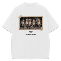 1996 Chicago Bulls Jordan Vintage Photo T-Shirt The Greatest Team Ever 72-10