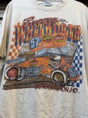 Vintage Breezy Whitworth Sprint Car Shirt 90s Worthington MO Dirt Track L