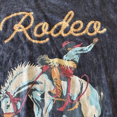 Cowboys Shirt Mens XL Blk/gray Graphic Rodeo Cowboy Horse Western Lotus Fashion
