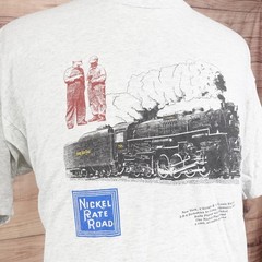 Vintage Nickel Plate Road Shirt 2XL 90s Steam Train Railroad USA Single Stitch