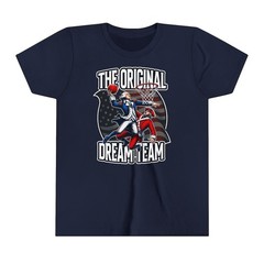 Youth 1776 Legends Washington Dunking 4th of July Graphic Tee T-Shirt